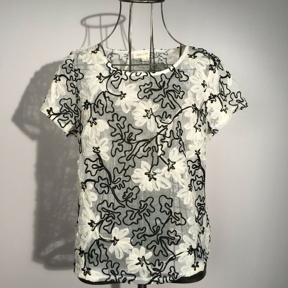 Anthropologie Tops - MEADOW RUE Sheer Floral Top 'Cherry Blossom' Anthropologie *Beautiful*